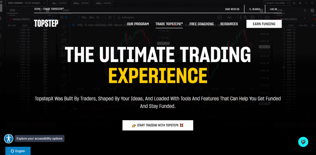 TopStep proprietary trading platform, challenges, dashboard, and rules - Preview 4